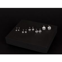 Kényelmes fülbevaló, 5 méretben, ezüst színben