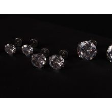 Kényelmes fülbevaló, 5 méretben, ezüst színben