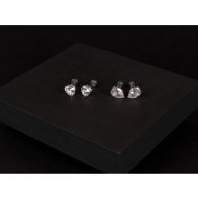 Kényelmes fülbevaló 2 féle formában, ezüst színben