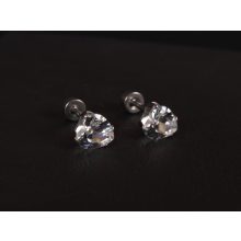 Kényelmes fülbevaló 2 féle formában, ezüst színben