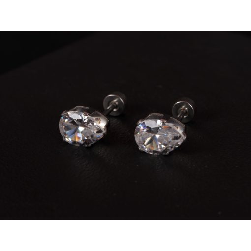 Kényelmes fülbevaló 2 féle formában, ezüst színben