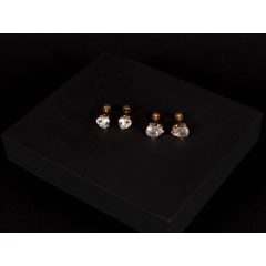 Kényelmes fülbevaló 2 féle formában, arany színben