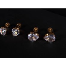 Kényelmes fülbevaló 2 féle formában, arany színben