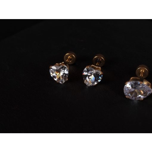 Kényelmes fülbevaló 2 féle formában, arany színben