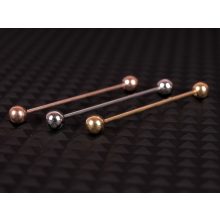 Fül piercing, egyszerű indrustrial 3 színben