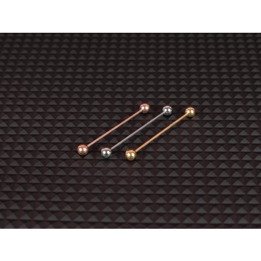 Fül piercing, egyszerű indrustrial 3 színben