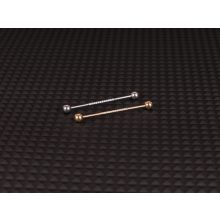 Fül piercing, köves indrustrial 2 színben