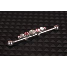 Fül piercing, köves indrustrial 2 típusban