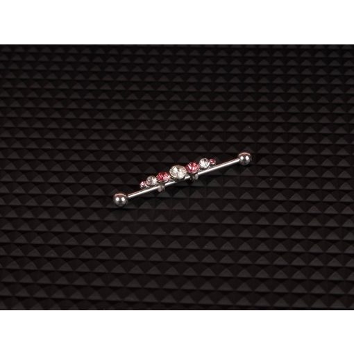 Fül piercing, köves indrustrial 2 típusban