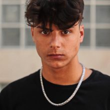 Icey - Silver male drip köves iced out nemesacél nyaklánc