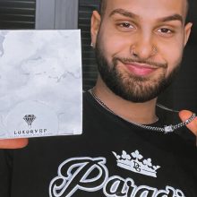 Simplicity - Male Necklace nemesacél nyaklánc iced out köves csattal