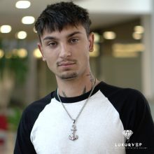 Season 4' sailor pendant - MALE nemesacél nyaklánc horgony medállal