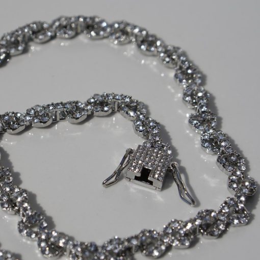 Iced infinity - Female iced out köves nemesacél nyaklánc 